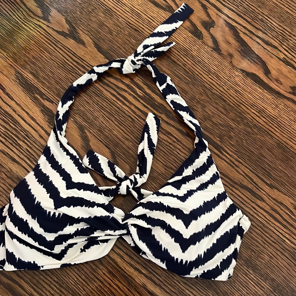 Carmen Marc Valvo Halter Swim Top M